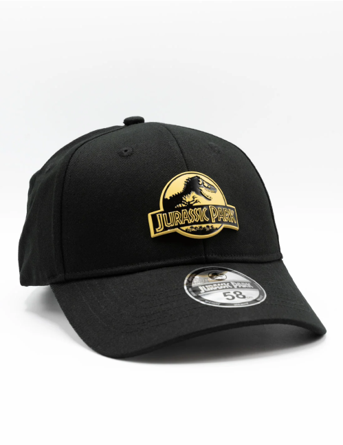 Casquette Jurassic Park noire logo métallique