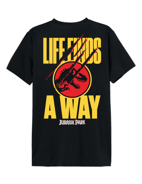 T-shirt Jurassic Park oversize Life Finds A Way