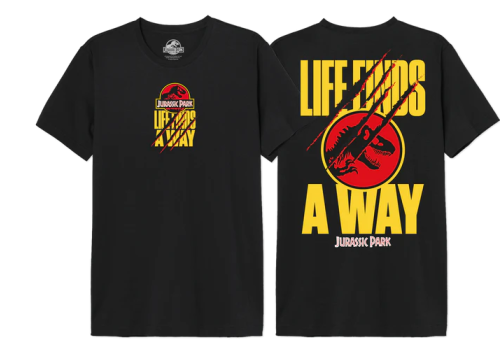 T-shirt Jurassic Park oversize Life Finds A Way