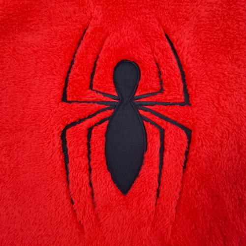 Peignoir Spiderman adulte rouge et noir MARVEL - 6693