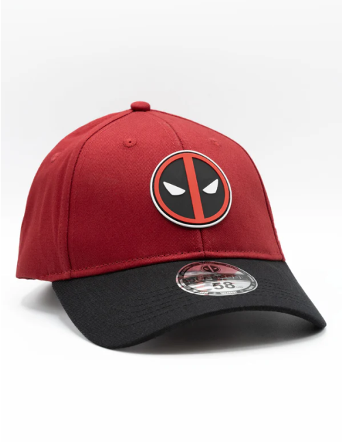 Casquette Deadpool rouge bordeaux et noire Logo