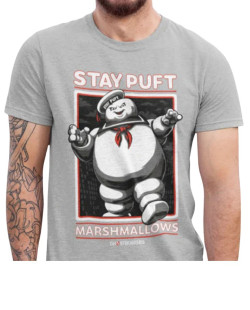 Tee-Shirt Ghostbusters gris Stay Puft Marshmallows