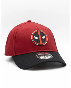 Casquette Deadpool rouge bordeaux et noire Logo