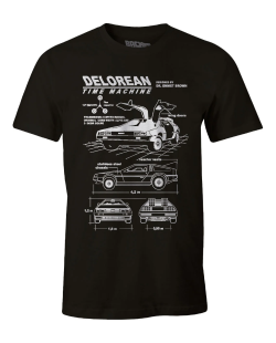 T-Shirt Retour vers le futur Delorean time machine