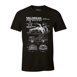 T-Shirt Retour vers le futur Delorean time machine